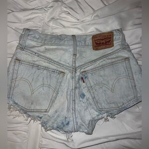 Levi’s Acid Wash Mid Rise Shorts